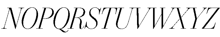 IvyBodoni Light Italic Font UPPERCASE