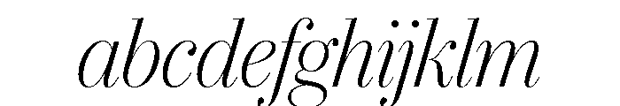 IvyBodoni Light Italic FONT