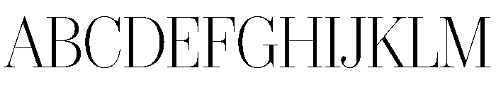 IvyBodoni Light Font UPPERCASE