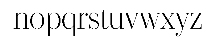 IvyBodoni Light Font LOWERCASE