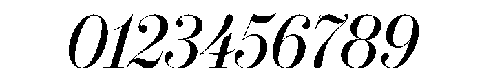 IvyBodoni Medium Italic Font OTHER CHARS
