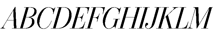 IvyBodoni Regular Italic Font UPPERCASE