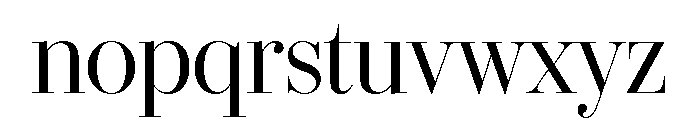IvyBodoni Regular Font LOWERCASE