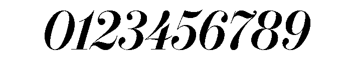 IvyBodoni Semi Bold Italic Font OTHER CHARS