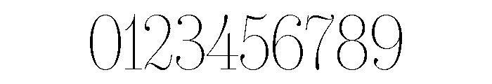 IvyBodoni Thin Font OTHER CHARS