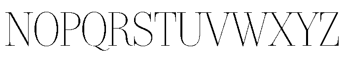 IvyBodoni Thin Font UPPERCASE