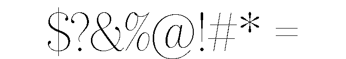 IvyBodoni Font OTHER CHARS