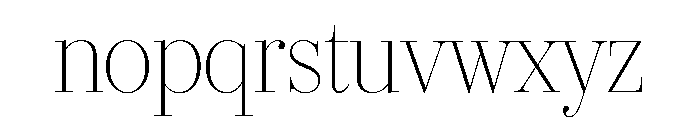 IvyBodoni Font LOWERCASE