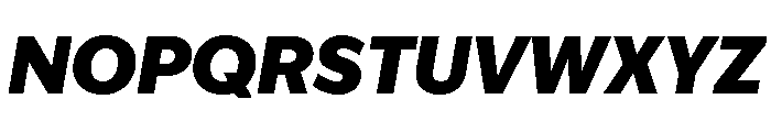IvyEpic Black Italic Font UPPERCASE