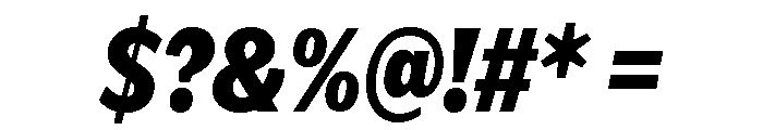 IvyEpic Condensed Black Italic Font OTHER CHARS