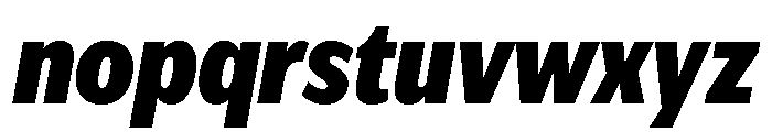 IvyEpic Condensed Black Italic Font LOWERCASE