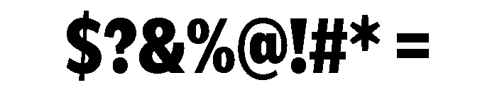 IvyEpic Condensed Black Font OTHER CHARS