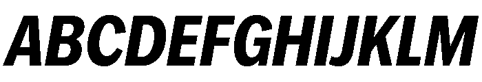 IvyEpic Condensed Bold Italic Font UPPERCASE