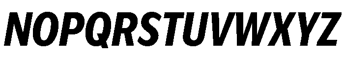 IvyEpic Condensed Bold Italic Font UPPERCASE