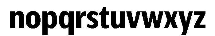 IvyEpic Condensed Bold Font LOWERCASE