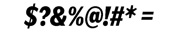 IvyEpic Condensed Extra Bold Italic Font OTHER CHARS