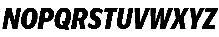 IvyEpic Condensed Extra Bold Italic Font UPPERCASE