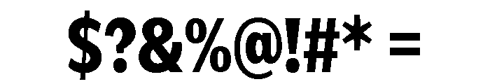 IvyEpic Condensed Extra Bold Font OTHER CHARS