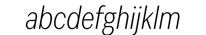 IvyEpic Condensed Extra Light Italic FONT