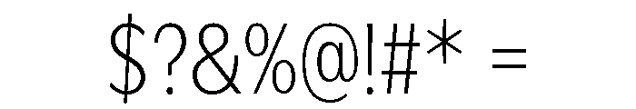 IvyEpic Condensed Extra Light Font OTHER CHARS