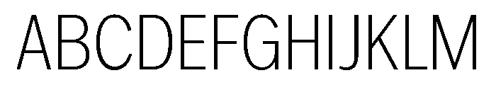IvyEpic Condensed Extra Light Font UPPERCASE