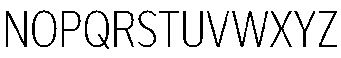 IvyEpic Condensed Extra Light Font UPPERCASE
