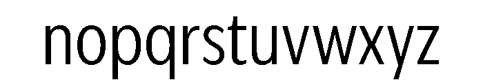 IvyEpic Condensed Light Font LOWERCASE