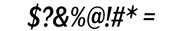 IvyEpic Condensed Medium Italic Font OTHER CHARS