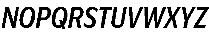 IvyEpic Condensed Medium Italic Font UPPERCASE