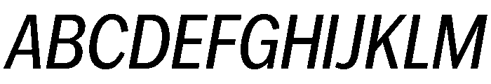 IvyEpic Condensed Regular Italic Font UPPERCASE