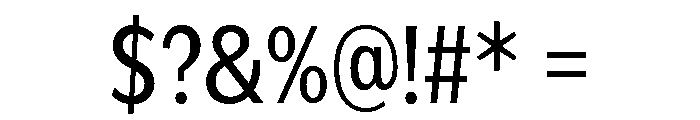 IvyEpic Condensed Regular Font OTHER CHARS