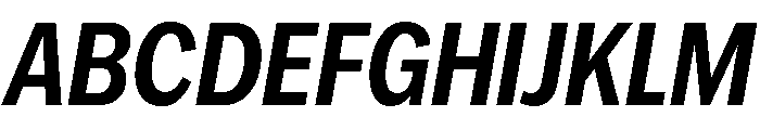 IvyEpic Condensed Semi Bold Italic Font UPPERCASE