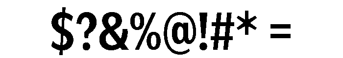IvyEpic Condensed Semi Bold Font OTHER CHARS