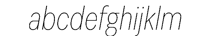 IvyEpic Condensed Thin Italic FONT
