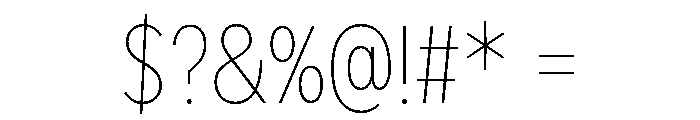 IvyEpic Condensed Thin Font OTHER CHARS