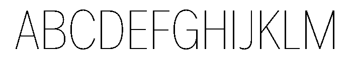 IvyEpic Condensed Thin Font UPPERCASE