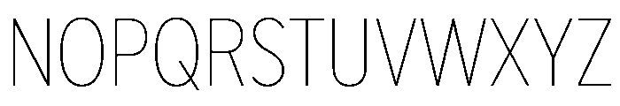 IvyEpic Condensed Thin Font UPPERCASE