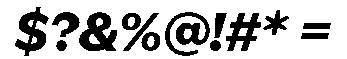 IvyEpic Extra Bold Italic Font OTHER CHARS