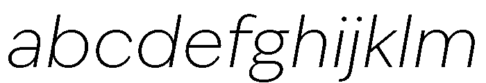 IvyEpic Extra Light Italic FONT