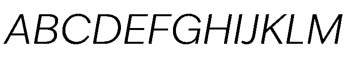 IvyEpic Light Italic Font UPPERCASE
