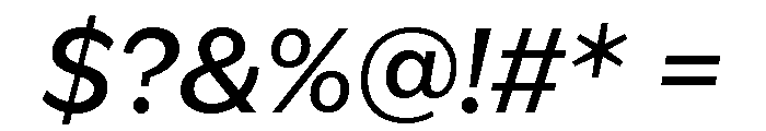 IvyEpic Medium Italic Font OTHER CHARS