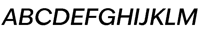 IvyEpic Medium Italic Font UPPERCASE