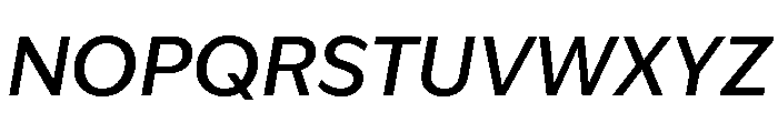 IvyEpic Medium Italic Font UPPERCASE