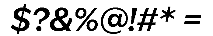 IvyEpic Semi Bold Italic Font OTHER CHARS