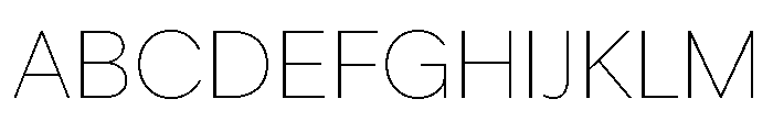 IvyEpic Thin Font UPPERCASE