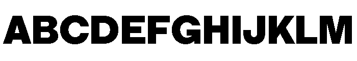 IvyGothic Black Font UPPERCASE