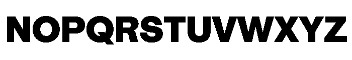IvyGothic Black Font UPPERCASE