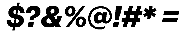 IvyGothic Extra Bold Italic Font OTHER CHARS
