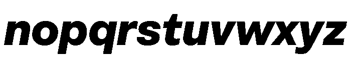 IvyGothic Extra Bold Italic Font LOWERCASE