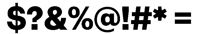 IvyGothic Extra Bold Font OTHER CHARS